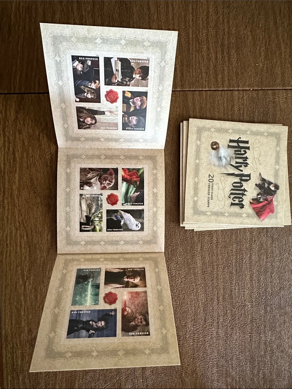 Warner Bros. Harry Potter Stamp Sheet - Beige & Black Accents